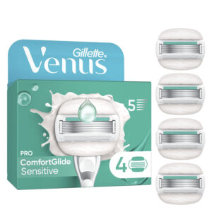 Gillette Venus Pro ComfortGlide Sensitive Razor Blades 4 Blades