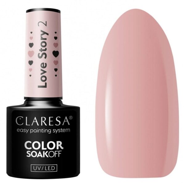 Claresa Nail Polish Hybrid Soak Off Love Story 02 5ml