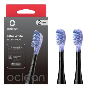 Oclean Ultra White Brush Head Black 2pcs