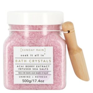 Sunday Rain Bath Crystals Acai Berry 500g