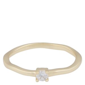 SNÖ Of Sweden Jen Small Stone Ring Gold Clear  M