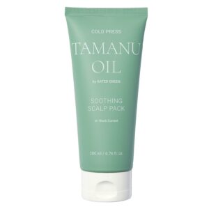 Rated Green Cold Press Tamanu Oil Soothing Scalp Pack With Black