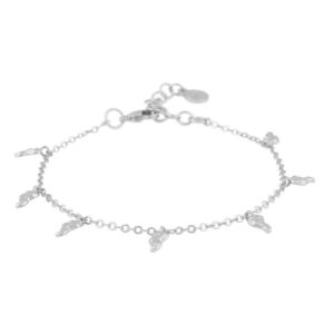 Snö Of Sweden Lauren Charm Bracelet Plain Silver