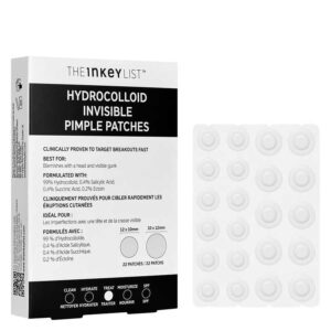 The Inkey List Hydrocolloid Invisible Pimple Patches 22pcs