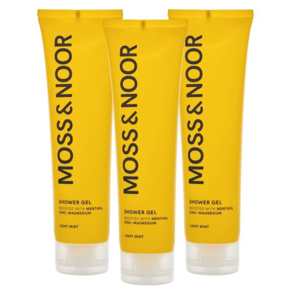 Moss & Noor After Workout Shower Gel Light Mint 3x150ml