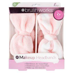 Brushworks Makeup Headbands 2pcs