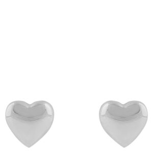 SNÖ Of Sweden Brooklyn Heart Earrings Plain Silver Onesize