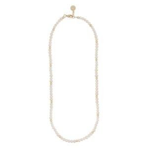 Snö Of Sweden Julie Pearl Necklace Gold/White