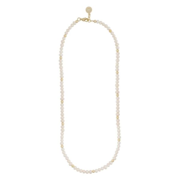 Snö Of Sweden Julie Pearl Necklace Gold/White