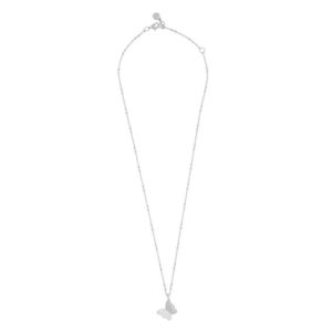 Snö Of Sweden Vega Big Pendant Necklace Plain Silver