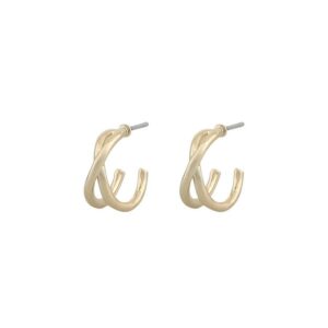 Snö Of Sweden Sevilla Small Oval Earring Plain Gold 11mm