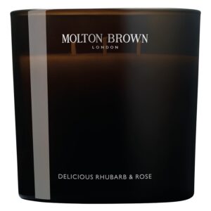 Molton Brown Delicious Rhubarb & Rose Luxury Scented Candle 600g