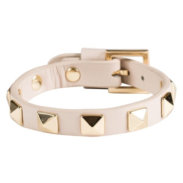 DARK Leather Stud Bracelet Sand