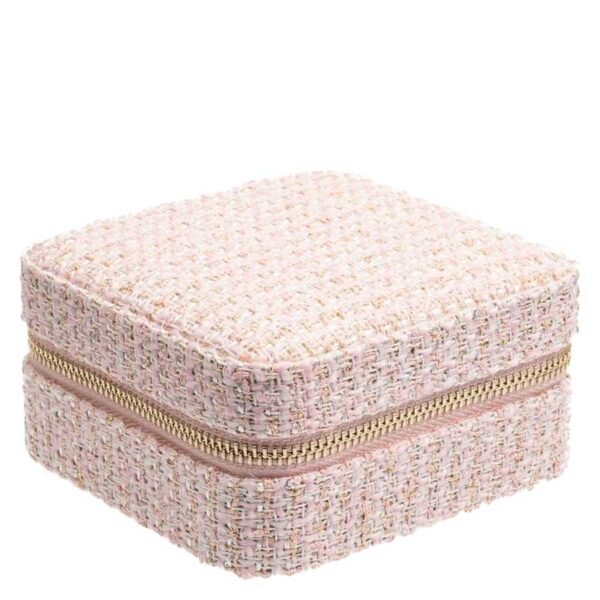 DARK Tweed Jewellery Box Mini Light Rose