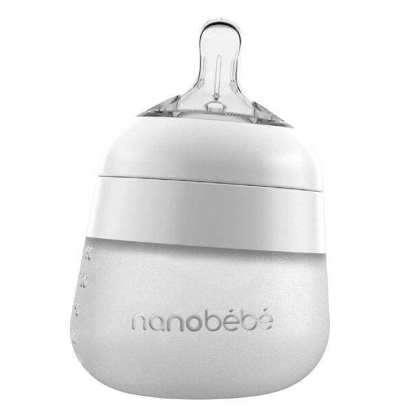 Nanobébé Flexy Silicone Baby Bottle White 150ml