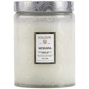 Voluspa Large Glass Jar Candle Mokara 100h