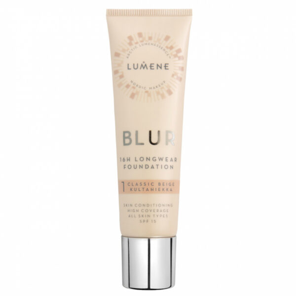 Lumene Blur 16H Longwear Foundation SPF 15 1 Classic Beige