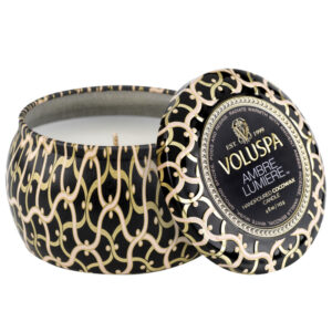 Voluspa Mini Tin Candle Ambre Lumiere 25h