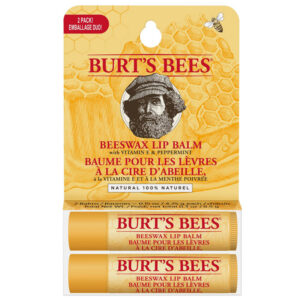 Burts Bees Uni Beeswaz Lip Balm Tube Blister Twin Pack (4