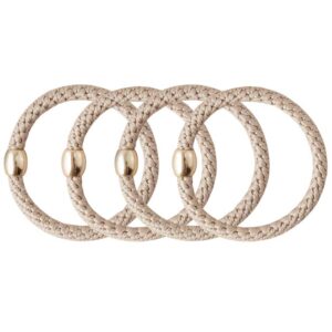 By Bangerhead Braided Hair Tie Champagne (4 pcs)