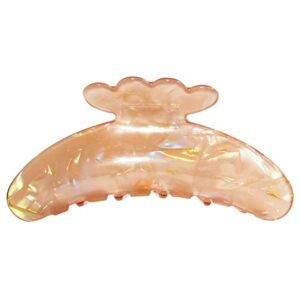 By Bangerhead Butterfly Hair Clip Beige Marble