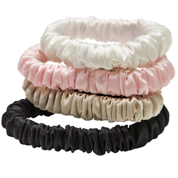 Lenoites Mulberry Silk Skinny Scrunchies