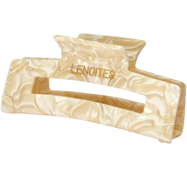 Lenoites Premium Eco-Friendly Hair Claw Champagne Pearl