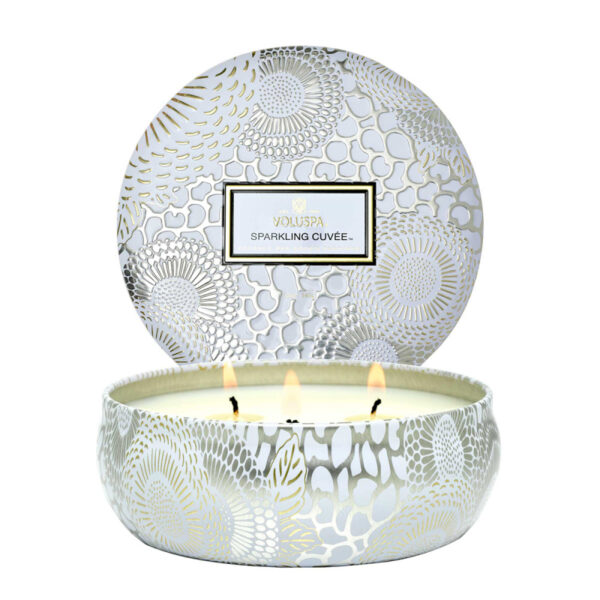 Voluspa 3-Wick Tin Candle Sparkling Cuvée 40h (340 g)