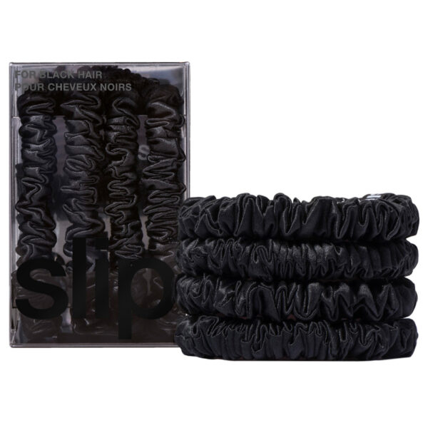 Slip Pure Silk Skinny Scrunchies Black