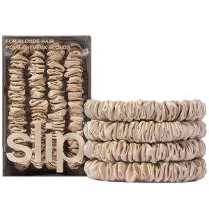 Slip Pure Silk Skinny Scrunchies Blonde