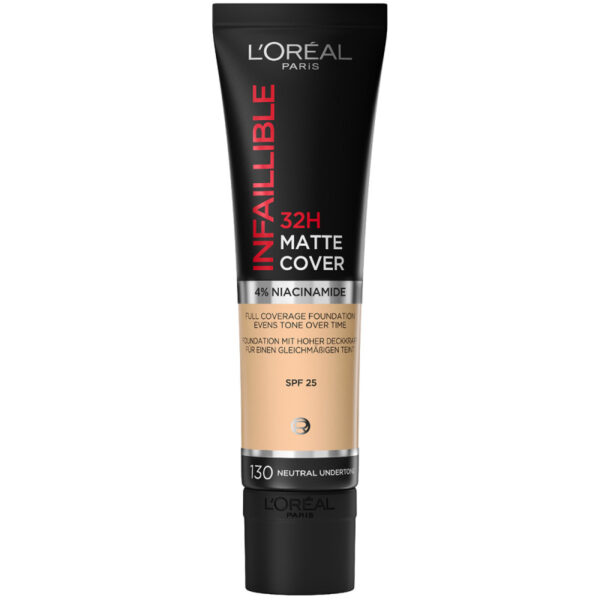 L&apos;Oréal Paris Infaillible 32H Matte Cover Warm Undertone 130 (30 ml)