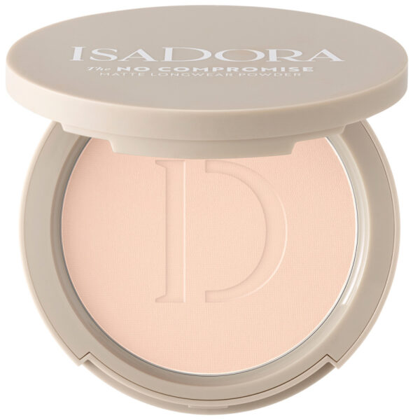 IsaDora The No Compromise Matte Longwear Powder 61 Cool Ivory