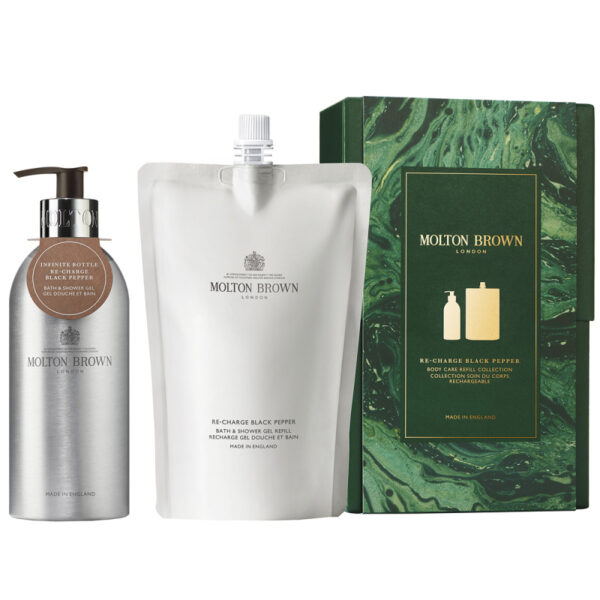 Molton Brown Gift Set Re-charge Black Pepper Body Care Refill Gift Set (2 x 400 ml)