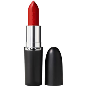 MAC Macximal Sleek Satin Lipstick Left On Red