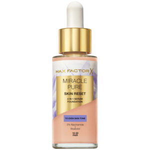 Max Factor Miracle Pure 2in1 Skin Reset Serum Foundation 10-30 Fair