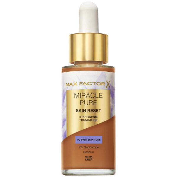 Max Factor Miracle Pure 2in1 Skin Reset Serum Foundation 80-85 Medium