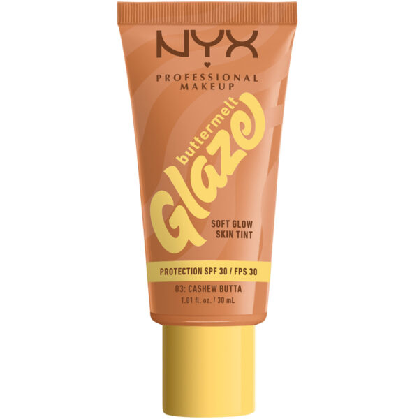 NYX Professional Makeup Buttermelt Glaze Skin Tint SPF30 Foundation 03 Cashew Butta (30 ml)