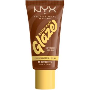 NYX Professional Makeup Buttermelt Glaze Skin Tint SPF30 Foundation 08 Nutmeg Butta (30 ml)