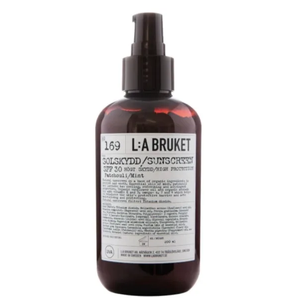 L:A BRUKET Sunscreen SPF30 Patchouli / Mint - 200ml