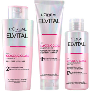 L&apos;Oréal Paris Elvital Glycolic Gloss Trinome Bundle