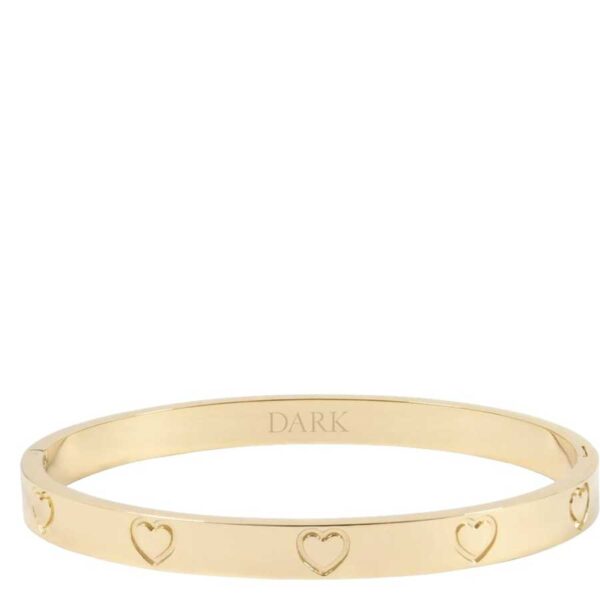 DARK Heart Bangle Gold