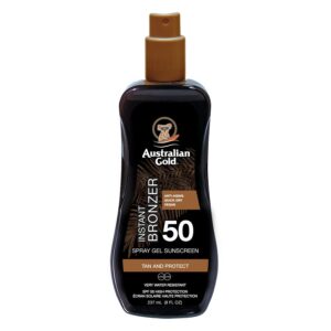 Australian Gold Instant Bronzer Spray Gel With Bronzer SPF50 237m