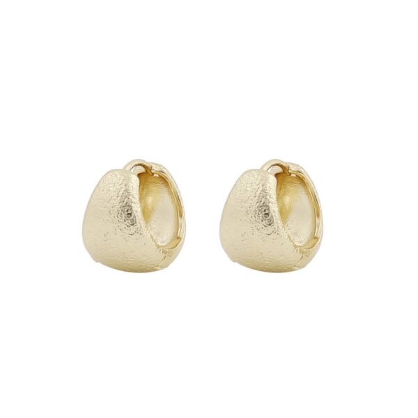 Snö Of Sweden Serena Oval Earring Plain Gold