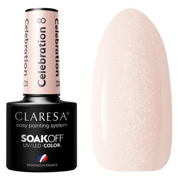 Claresa Nail Polish Hybrid Soak Off Celebration 08 5ml