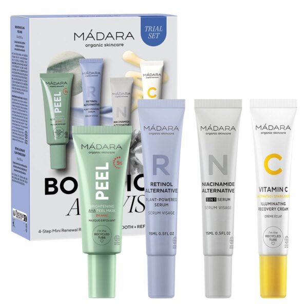 Mádara Botanic Activist 4-Step Mini Renewal Routine Set