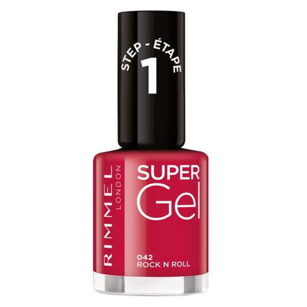 Rimmel London Super Gel Nail Polish #042 Rock N Roll 12ml