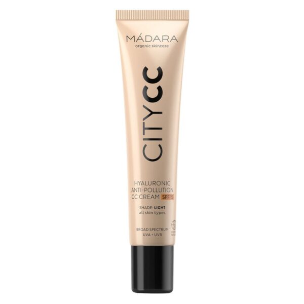 Mádara City CC Hyaluronic Anti-Pollution CC Cream SPF15 Light Bei