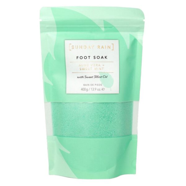 Sunday Rain Foot Soak Aloe & Sweet Mint 400g