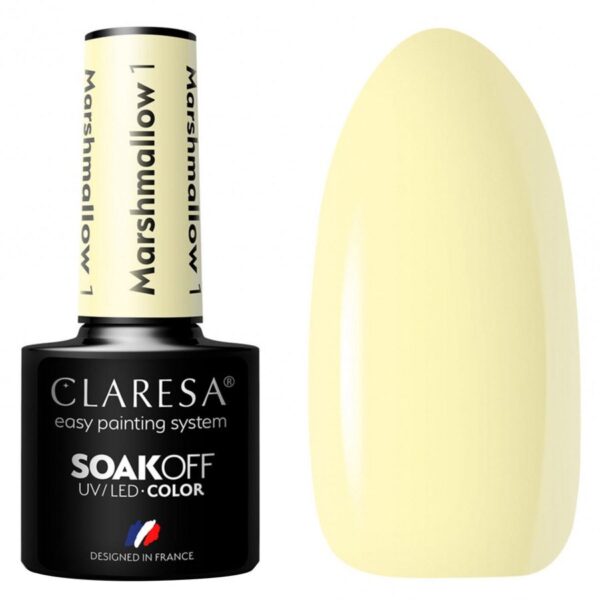 Claresa Nail Polish Hybrid Soak Off Marshmallow 01 5ml