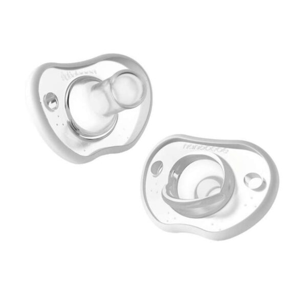 Nanobébé Flexy Pacifier White 0-3m 2pcs